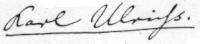 Karl Ulrichs' signature