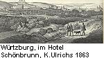 Wrtzburg,  l'Htel Schnbrunn, K.Ulrichs 1863