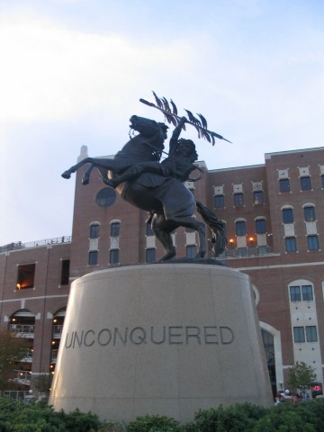 Chief Osceola & Renegade Statue at Doak Campbell Stadium