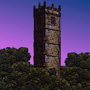 How silent lies the hidden tower...