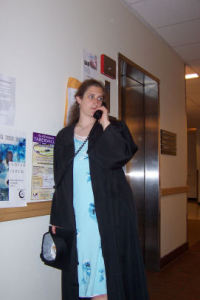 Me on the phone...big surprise, right?  Be quiet...