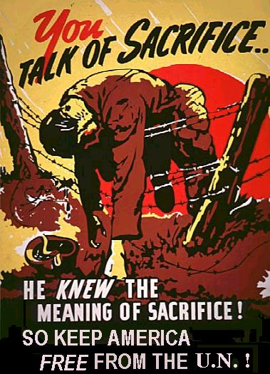 So many people have died for America to be free. Resist the U.N.!!