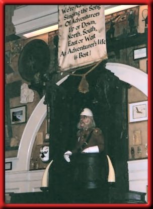 The Colonel teaching the club the Adventurer's Song