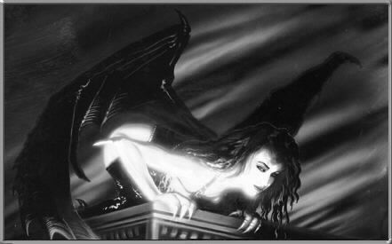 wings of poison flexed and arching over all her desires
