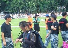 July 2, 2012. Parachute show at Victoria Park