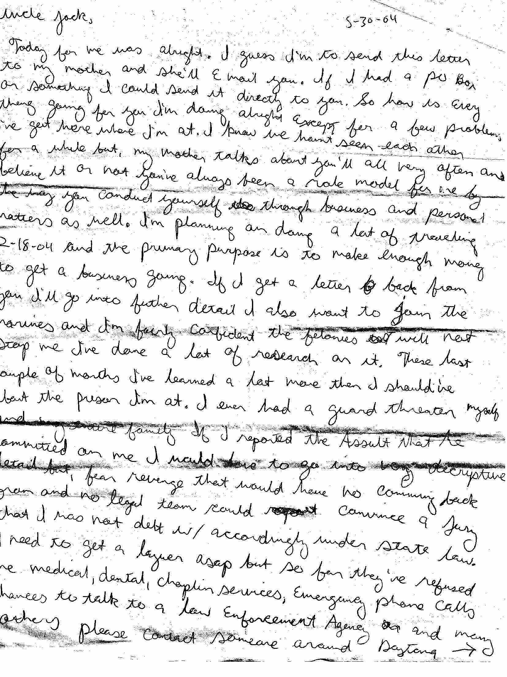 5-30-04 Letter 1a to Uncle Jack