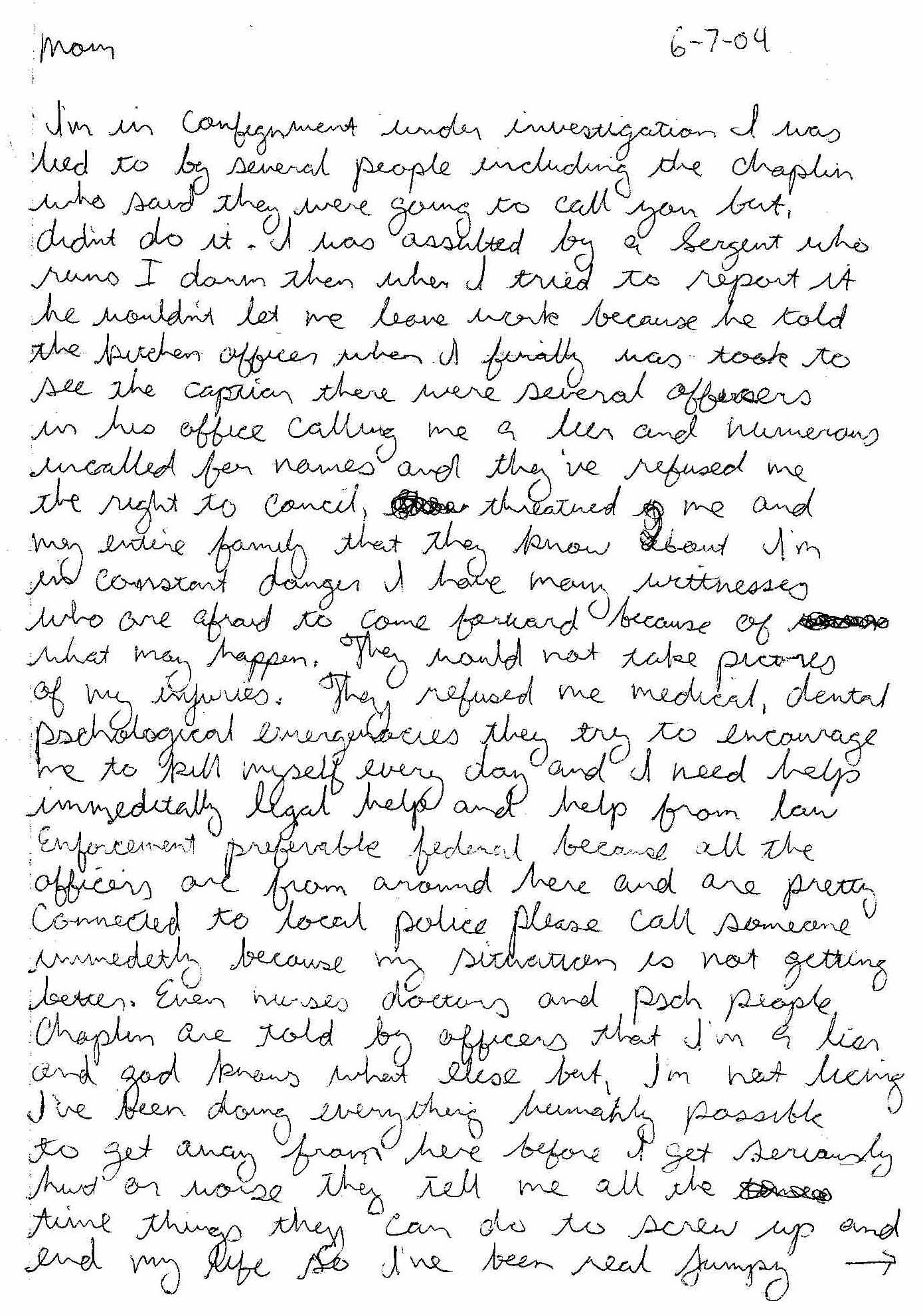 6-7-04 Letter 1a Mary