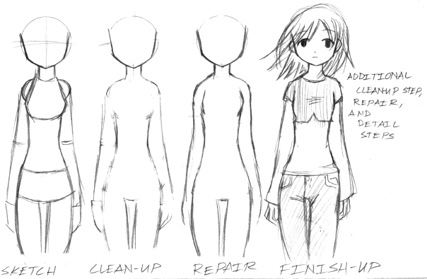 Featured image of post How To Draw Girls Body / Everything has to be the right size.