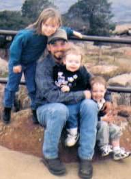 Bobby Newsom with his children