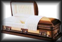 An empty coffin