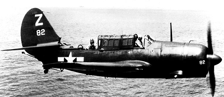 Helldiver in markings of USS 'Shangri-La' air goup