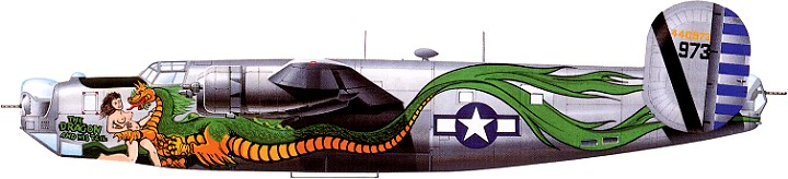 B-24J of 43 Bomb Group based at Ie Shima in 1945