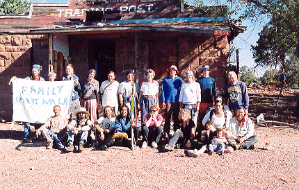in AZ, Cross Canyon's Trading Post is all busted up, so we slept outside in the rain instead