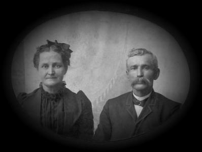 Sarah (Clevenger) Palmer (1853-1923) & Amos C. Palmer (1847-1916)