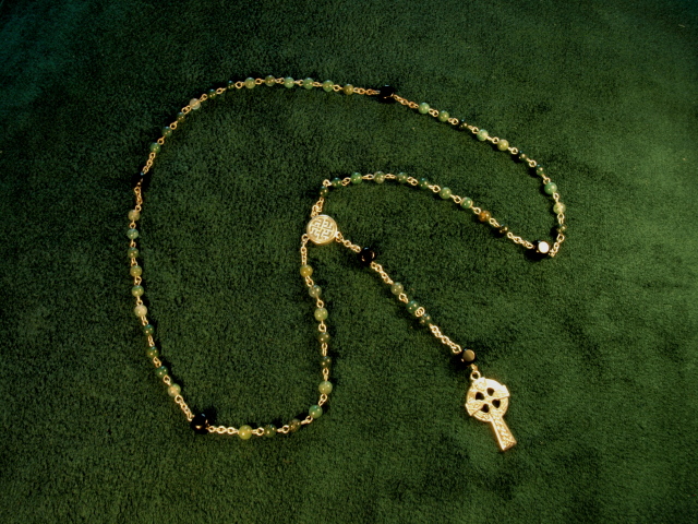 Celtic rosary necklace 
