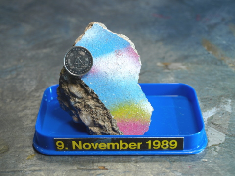 souvenir piece of berlin wall