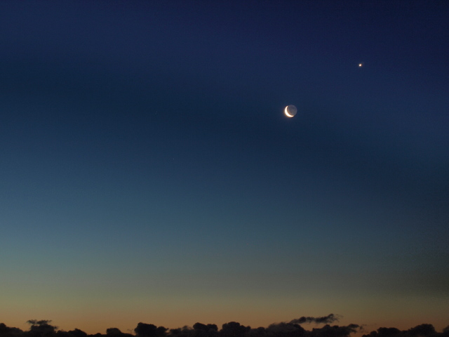 Moon & Venus scenery