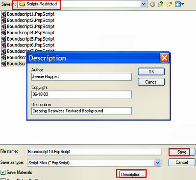 Creating A Seamless Textured Background Script in PSP8