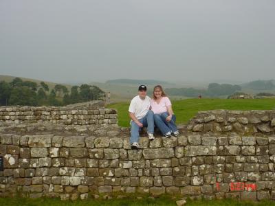 Jeremy and Melanie at Hadrian's Wall