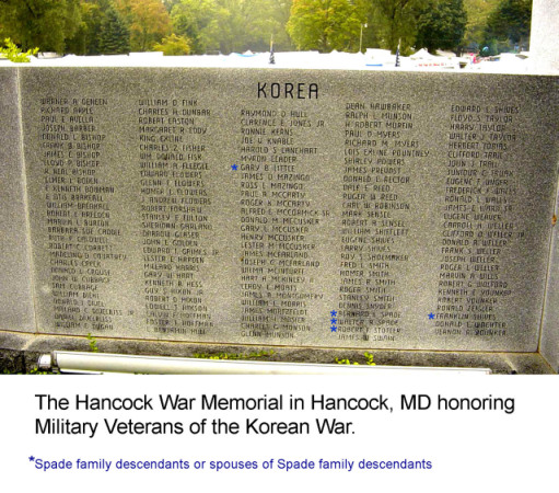 Hancock War Memorial - Korea Veterans