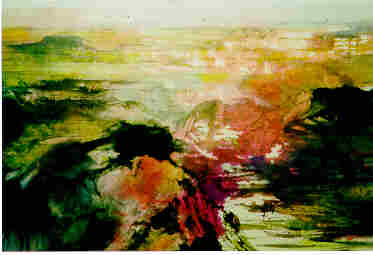 Hsu Dan Watercolors at Watchung Arts Center Gallery Sept 1999