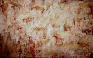 Micration by Nicki Orbach at March 2001 Art Exibit at the Watchung Arts Center