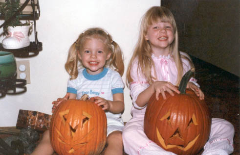 I'm the one on the left, the one on the right's my older sister