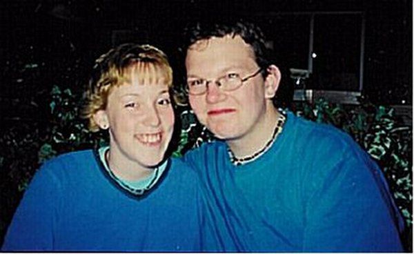 This is me and Chris Aren't we sooo cute! ;~) I Love him Soooo much! (And despite popular beleif.. we were not dressing the same! lol!)