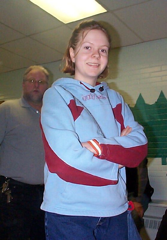 This is Sara... she's usually really quiet... except for Rememberance Day, hey Sara?