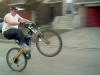 me pullin a cat walk on my bike