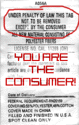 YOU ARE THE CONSUMER
