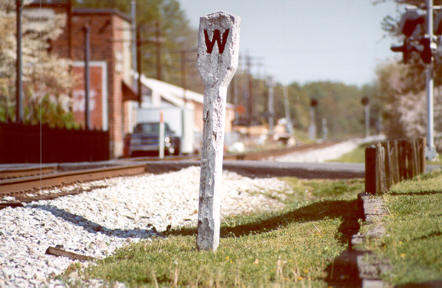 [A whistle post in Conyers, Georgia - Spring 2000]