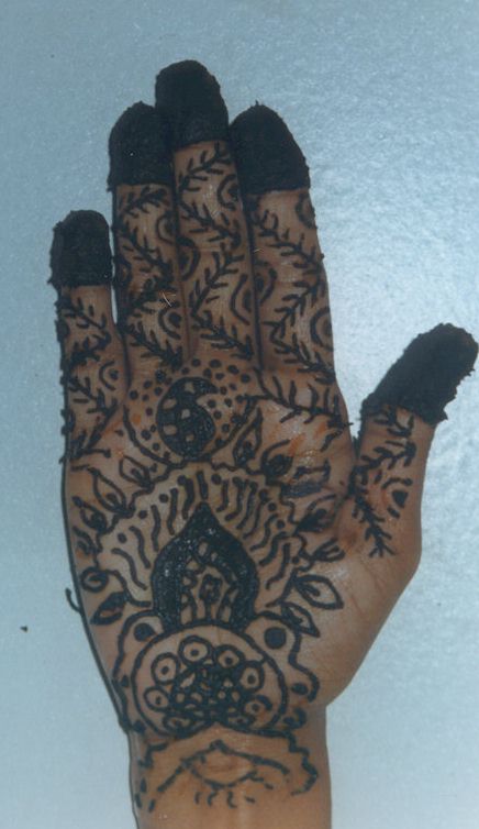 Intricate Design on the Right Palm