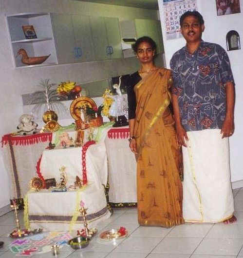 Myself and Raji during Navratri