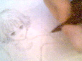 here's my pencil in action, and not really much of an action at that ^_^;