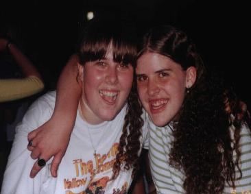 Jarah and Siobhan at the Village Green, 5.19.00