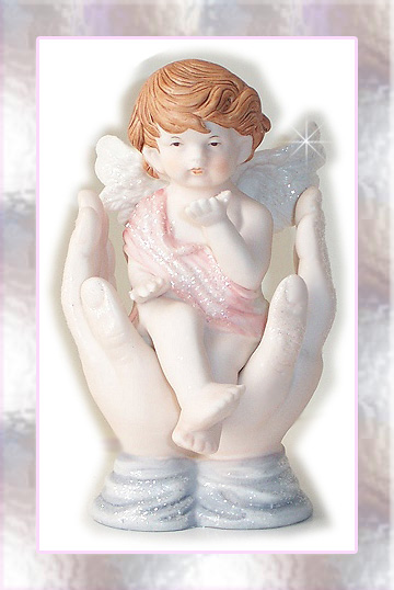 Angel in hands
