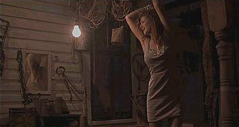 Heather [Lisa Newmeyer] learns the dangers of hanging around with the Chainsaw family