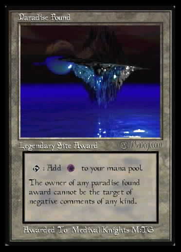 Paradise Found Award