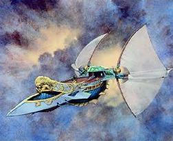 'Skyship Weatherlight Alternate Art' Illus. Kev Walker