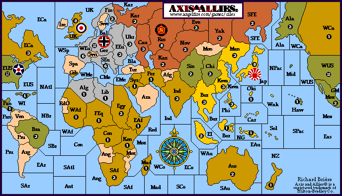 Axis & Allies map