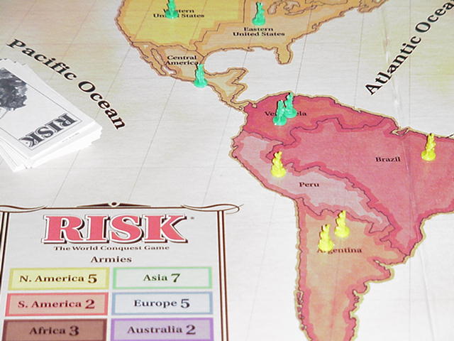 closeup of the Armies/continent chart