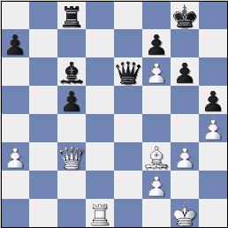   Black challenges down the control of the long diagonal.  