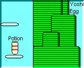 As soon as you climb up the vine to this area; it's the area before you fight Birdo. This vase is near the start.