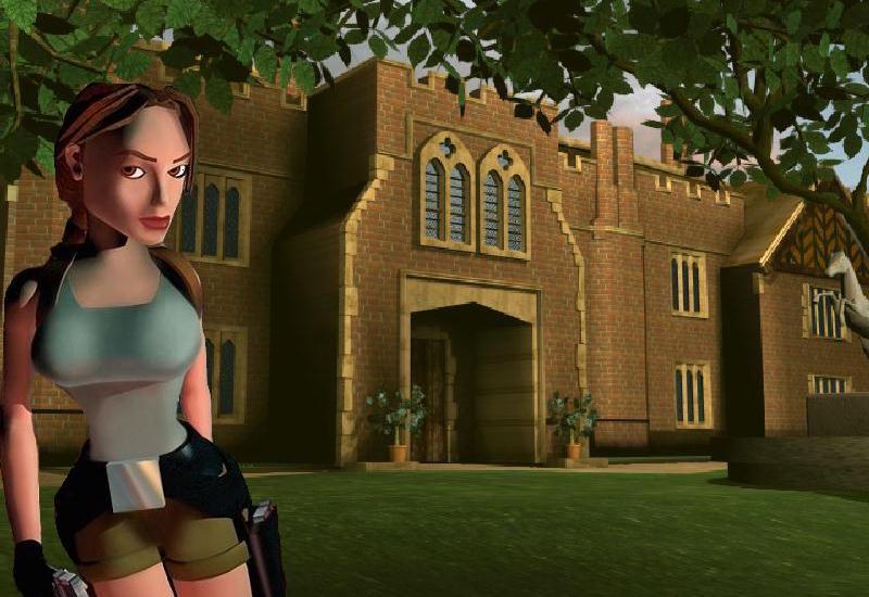 Lara Croft at Home