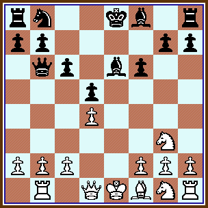    The position just after Black played 8...Be6. (mar_m-v-t_ost05_pos1.gif, 30 KB)   