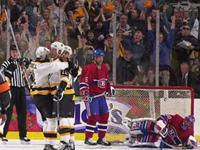 Boston scores a goal