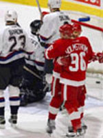 Detroit celebrate another goal