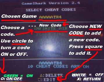 GameShark, Codebreaker, Ultimate Codes, SwapMagic Coder, GameSaves