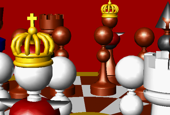 A sight of the battle from the white player's side